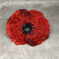 Бутон квітки (голівка) "Мак", 8 см,червоний, арт 019004, 1 шт , Червоний