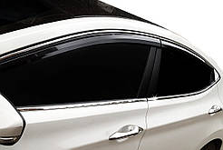 Повна окантовка стекол (10 шт, нерж.) для Hyundai Elantra (MD/UD) 2011-2015 рр