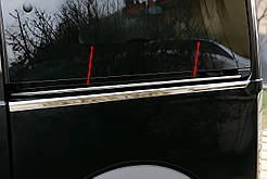 Молдинг на рейку зсувних дверей (нерж.) для Ford Connect 2006-2009 рр