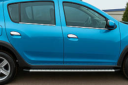 Зовнішня окантовка вікон для Dacia Sandero 2007-2013 Італійська нержавейка (4 шт.)