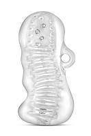 Мастурбатор із ручкою гелевий Blush M for Men прозорий