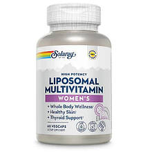 Мультивітаміни для жінок, Women's Liposomal Multivitamin, Solaray, ліпосомальні, 60 вегетаріанських капсул