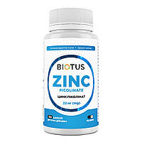 Цинк піколінат, Zinc Picolinate, Biotus, 22 мг, 100 капсул