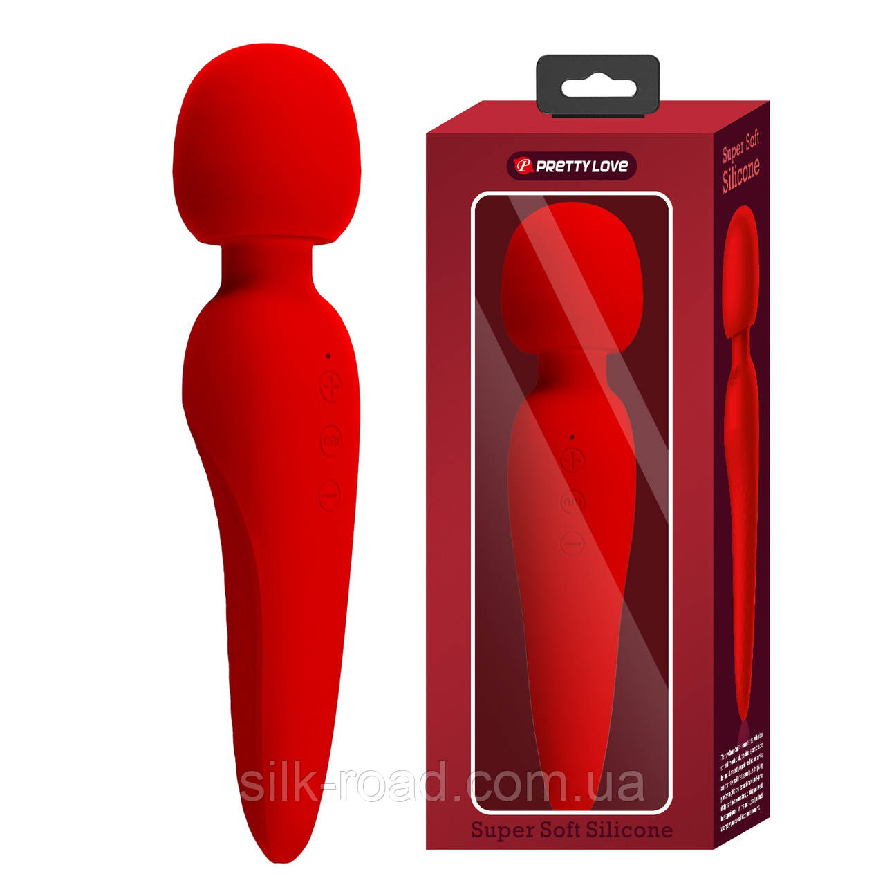 Вібратор-мікрофон PRETTY LOVE Meredith 7 режимів, червоний, 21.5 х 5 см