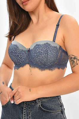 Бюстгальтер жіночий синього кольору чашка В р.85B 205421T Безкоштовна доставка