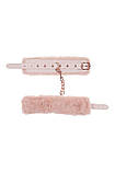 Наручники з металевою фурнітурою зі штучного хутра рожеві Sex & Mischief Peaches'n CreaMe Кайф, фото 5