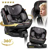 Автокрісло Nukido Prestige Line ISOFIX 0-36 кг, чорно-сіре, фото 3