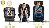 Автокрісло Nukido Prestige Line ISOFIX 0-36 кг, чорно-сіре, фото 6