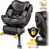 Автокрісло Nukido Prestige Line ISOFIX 0-36 кг, чорно-сіре, фото 9