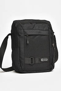 Чоловіча сумка через плече текстиль чорного кольору 205431P