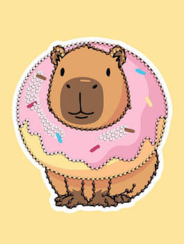 Алмазна мозаїка "Солодкий капібар" 15x20см AMV1221 G-Rich