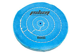 Круг мусліновий Sprut 150мм x 50 шарів синій