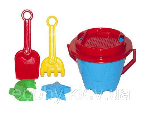 Набір пісочний Замок ТехноК (синій), фото 1