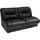 Диван двох місцевий Примтекс Плюс Vizit 02 D-5 чорний 1650x960x840 мм, фото 2