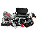 Машинка металева Audi RS6 DTM BETSAFE Ауді Авто Експерт сіра 1:24 звук світло 20,5*8,5*7см (1042-10), фото 3