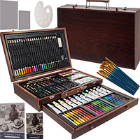 Великий набір предметів дитячий для малювання 129 шт Набір для дитячої творчості великий подарунок