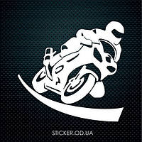 Наклейка на авто — MotoRider