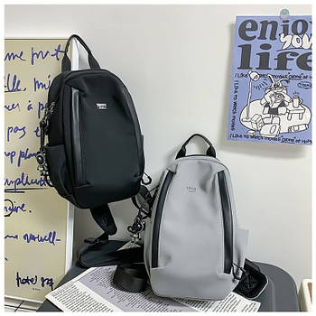 Чоловіча сумка-слінг через плече 31*20 см на блискавці з кишенями в різних варіантах Kay