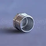 Заглушка різьбова восьмигранна нержавіюча DN25 (1") зовнішня різьба BSPP, сталь AISI304, Class 150, фото 6