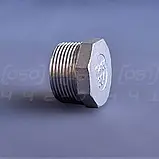 Заглушка різьбова восьмигранна нержавіюча DN32 (1"1/4) зовнішня різьба BSPP, AISI304, Class 150, фото 10