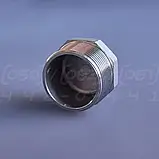 Заглушка різьбова восьмигранна нержавіюча DN32 (1"1/4) зовнішня різьба BSPP, AISI304, Class 150, фото 7