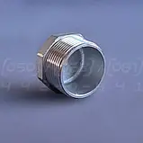 Заглушка різьбова восьмигранна нержавіюча DN32 (1"1/4) зовнішня різьба BSPP, AISI304, Class 150, фото 6