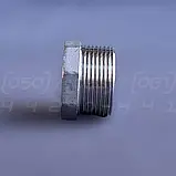 Заглушка різьбова восьмигранна нержавіюча DN32 (1"1/4) зовнішня різьба BSPP, AISI304, Class 150, фото 4