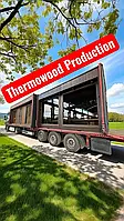 Thermowood Production – Herstellung von Premium-Saunen aus Thermoholz. Fotos, Videos
