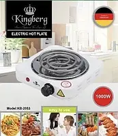Електроплитка Kingberg KB-2053 компактна настільна плита 1000 Вт із швидким нагріванням та захистом від перегріву