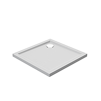 Душовий піддон AVKO RTA04 90x90x5 см, ефект каменю, білий