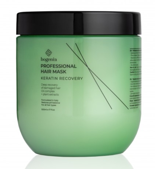 Маска для волосся Bogenia "Кератинове відновлення" (500мл.)