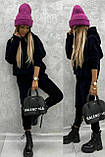 Велюровий костюм жіночий кофта з капюшоном і штани 42-44 46-48 50-52, фото 3