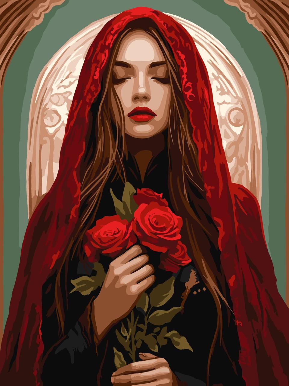 Картина за номерами 30х40 см. Зачарована ©art_selena_ua Ідейка. KHO8605, фото 1