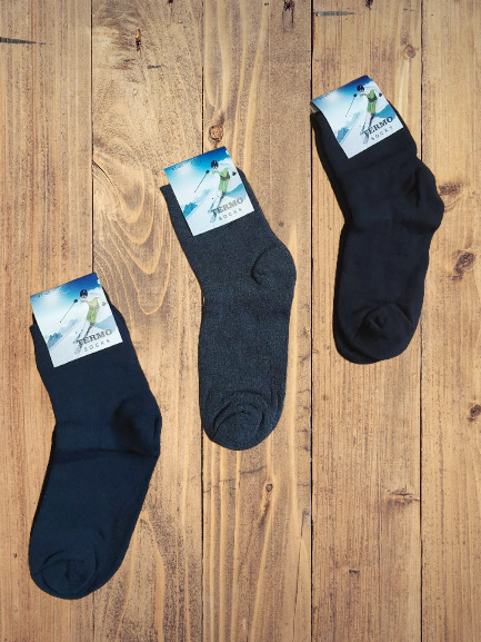 Шкарпетки чоловічі махрові теплі р.40-44 чорний сірий синій. Від 12 пар по 19грн, фото 1