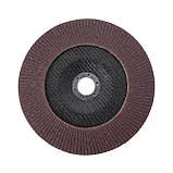 Диск шліфувальний пелюстковий 180*22 мм, зерно K100 INTERTOOL BT-0230, фото 2