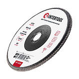 Диск шліфувальний пелюстковий 180*22 мм, зерно K120 INTERTOOL BT-0232, фото 3