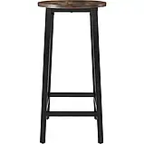 Набір в індустріальному стилі з 2 барних стільців Corby, колір темного дерева, фото 6