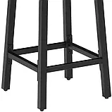 Набір в індустріальному стилі з 2 барних стільців Corby, колір темного дерева, фото 7