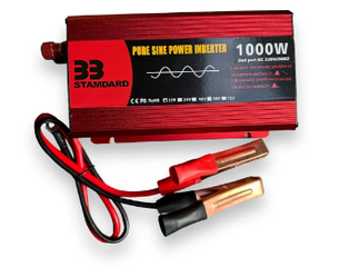 Інвертор напруги з чистою синусоїдою 12V-220V 1000 Вт з LCD-дисплеєм UKC