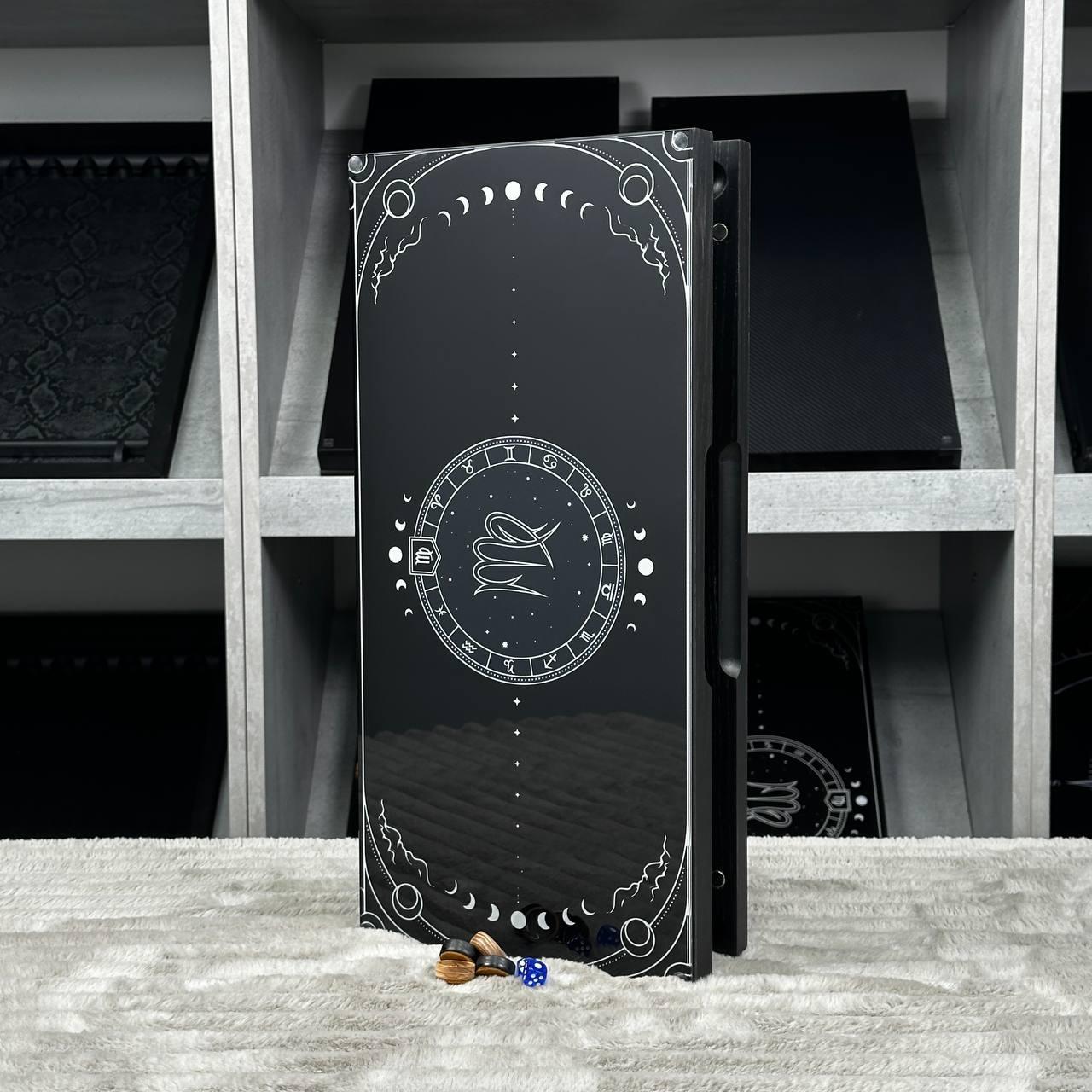 Нарди скляні довгі нарди короткі Знак зодіаку 50х24см подарункові, фото 1