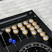 Нарди скляні довгі нарди короткі Знак зодіаку 50х24см подарункові, фото 9