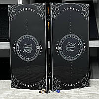 Нарди скляні довгі нарди короткі Знак зодіаку 50х24см подарункові, фото 3