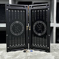 Нарди скляні довгі нарди короткі Знак зодіаку 50х24см подарункові, фото 4