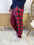 Чоловічий піжамний комплект "Глен"HH, червоно-синя, фото 6