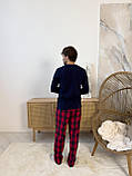 Чоловічий піжамний комплект "Глен"HH, червоно-синя, фото 7