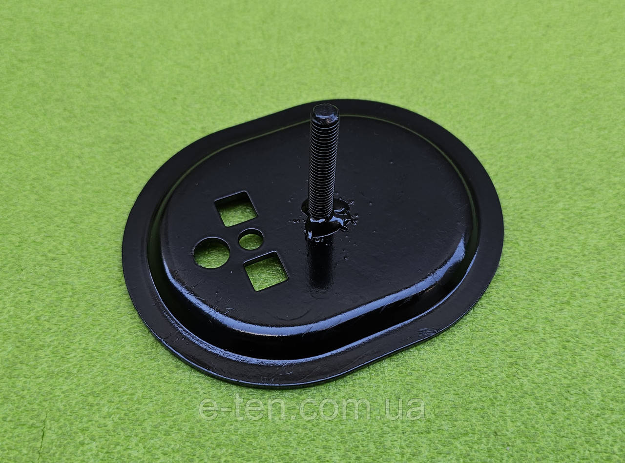Фланець чорний емальований ОВАЛЬНИЙ 120мм*96мм (під мокрий тен на фланці Ø48мм) в бойлер "ELDOM", фото 1