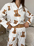 Домашня тепла жіноча піжама COSY Тедді (сорочка+штани), фото 7