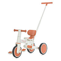 Велосипед триколісний із батьківською ручкою El Camino Foldi ME 1202 Сinnamon Beige Бежевий