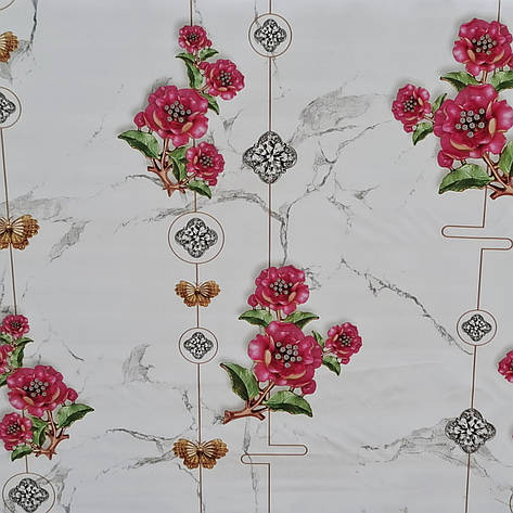 Клейонка на стіл, скатертина на тканинній основі, фото 2