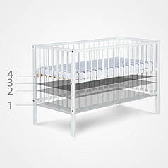 Дитяче ліжечко KLUPS FRANK White